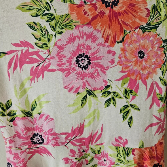 The Children's Place Floral Girls Short Sleeve Dress Size 16 - Picture 2 of 8